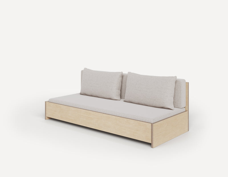 SLOWE Grandparent Sofa Bed – Double Armless (3-Seater)