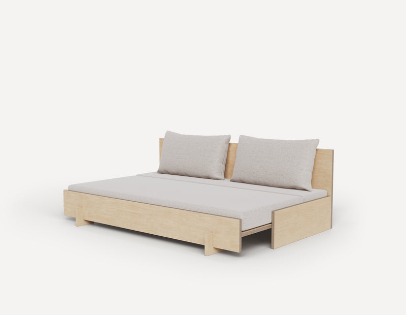 SLOWE Grandparent Sofa Bed – Double Armless (3-Seater)