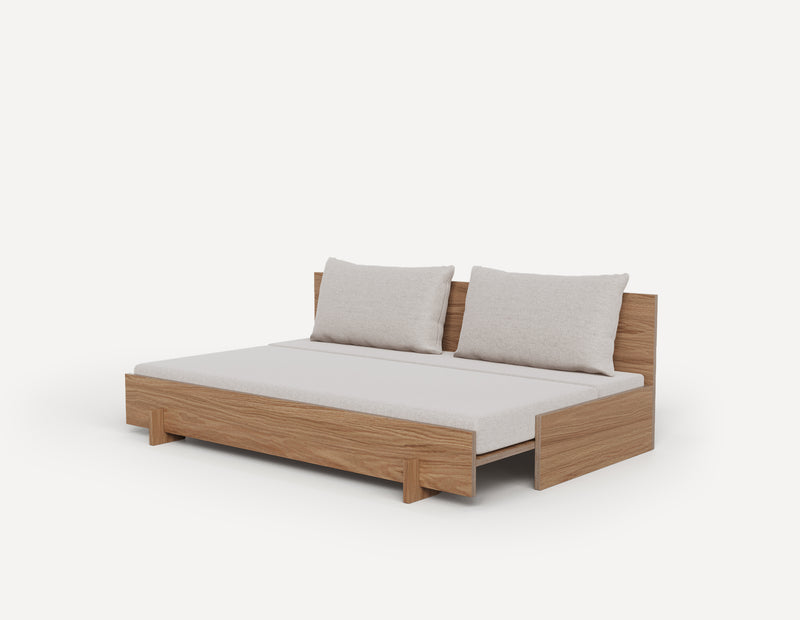 SLOWE Grandparent Sofa Bed – Double Armless (3-Seater)