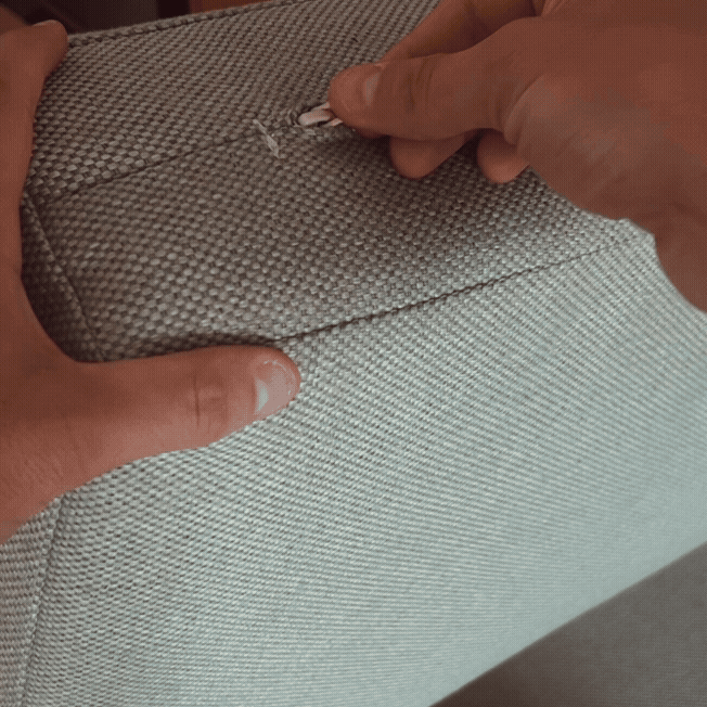 Washable and removable covers — repairable for life