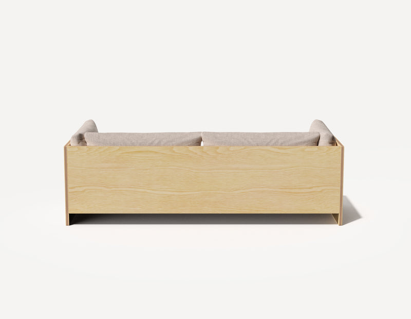 Das SLOWE Schlafsofa – Original Dreisitzer (Eiche)