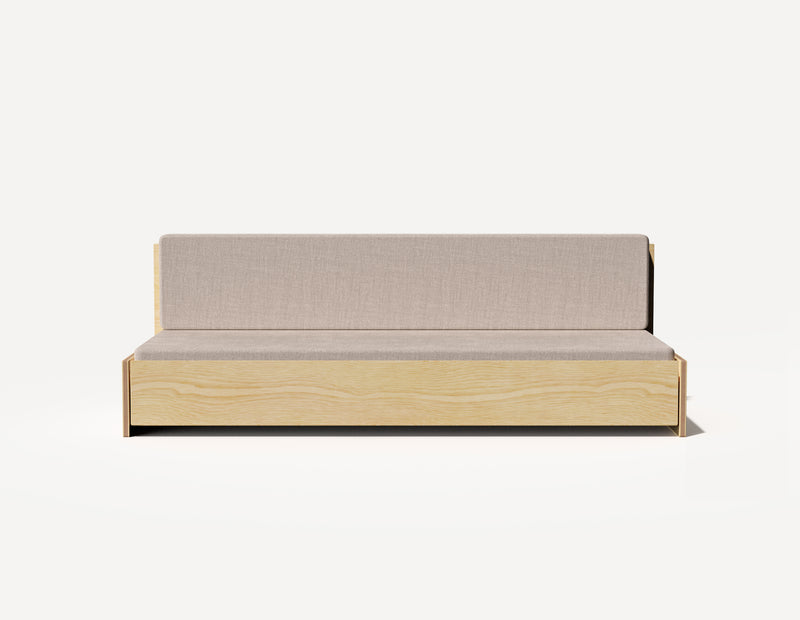Das Großeltern-Schlafsofa – Dreisitzer (Birke)
