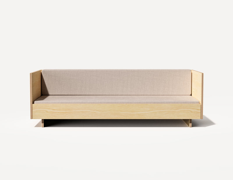 Das SLOWE Schlafsofa – Dreieinhalbsitzer (Birke)