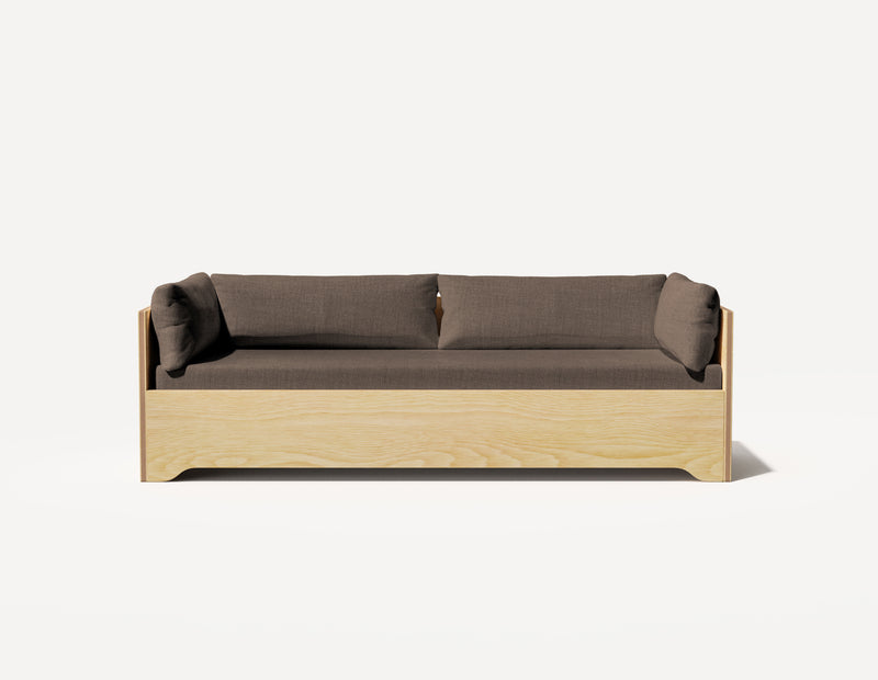 Das SLOWE Schlafsofa – Original Dreisitzer (Eiche)