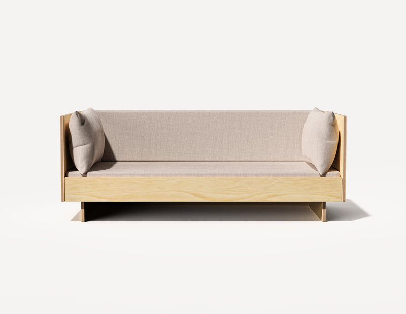Das SLOWE Schlafsofa – Original Dreisitzer (Eiche)