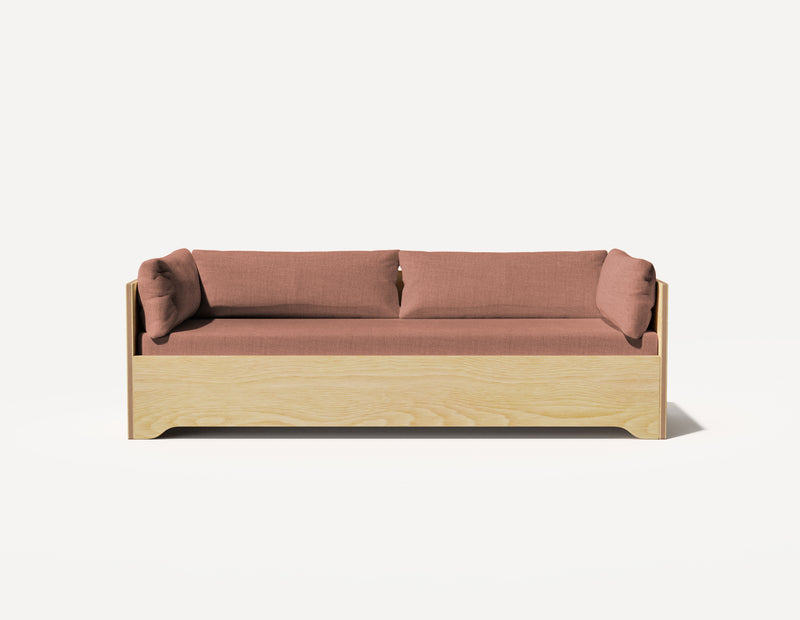 Das SLOWE Schlafsofa – Original Dreisitzer (Eiche)