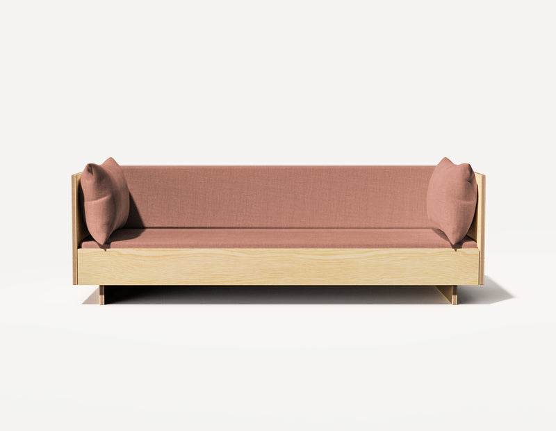 Das SLOWE Schlafsofa – Dreieinhalbsitzer (Birke)