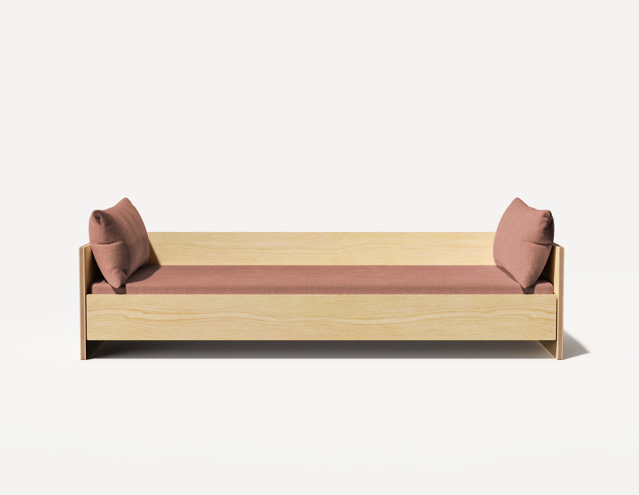 The Wall Single Day Bed - Three Seater (Birch)