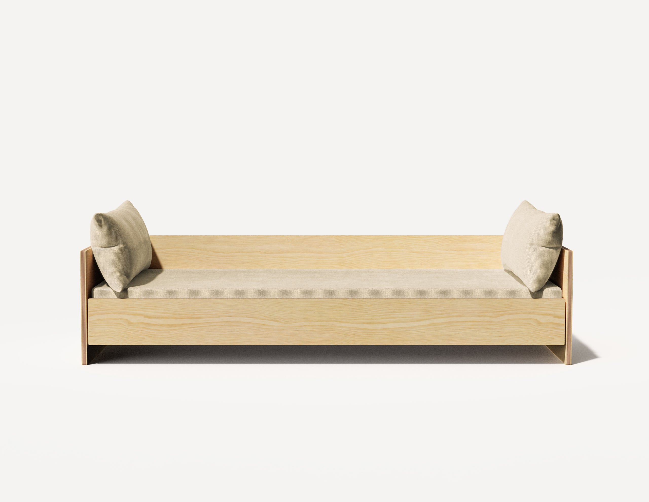The Wall Single Day Bed - Three Seater (Birch)