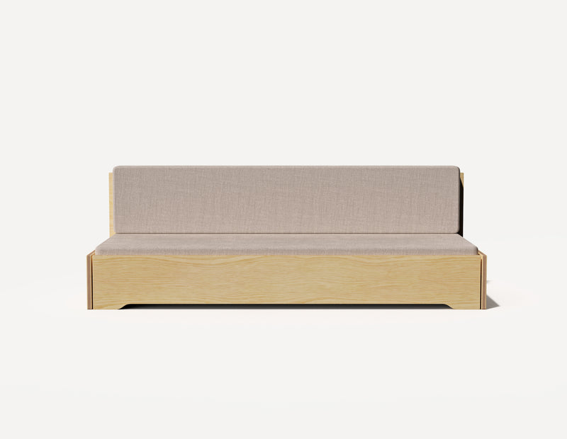 Das Großeltern-Schlafsofa – Dreisitzer (Birke)