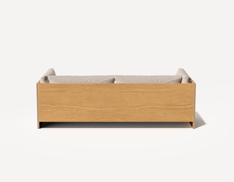 Das SLOWE Schlafsofa – Original Dreisitzer (Eiche)
