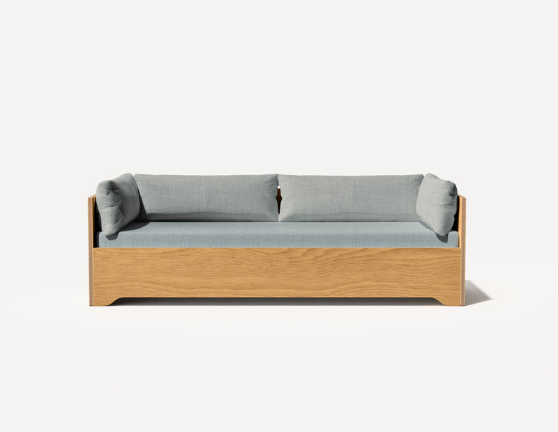 Das SLOWE Schlafsofa – Original Dreisitzer (Eiche)