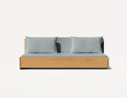 Das Großeltern-Schlafsofa – Dreisitzer (Eiche)