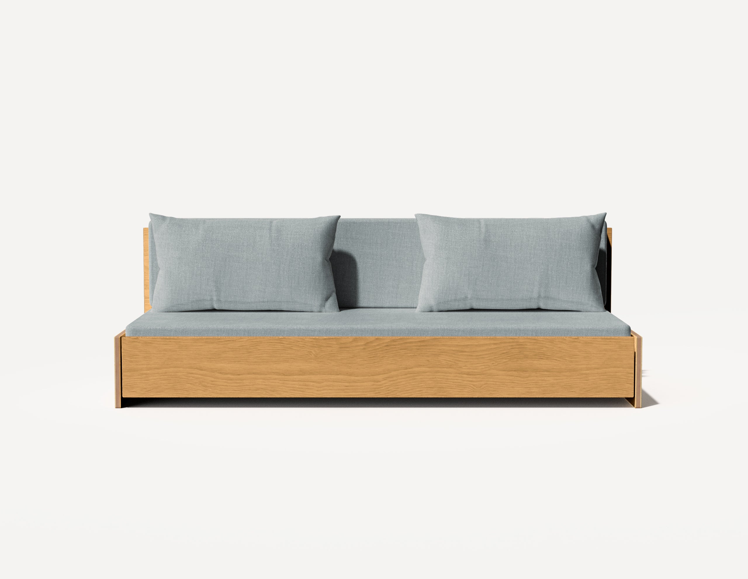 Das Großeltern-Schlafsofa – Dreisitzer (Eiche)