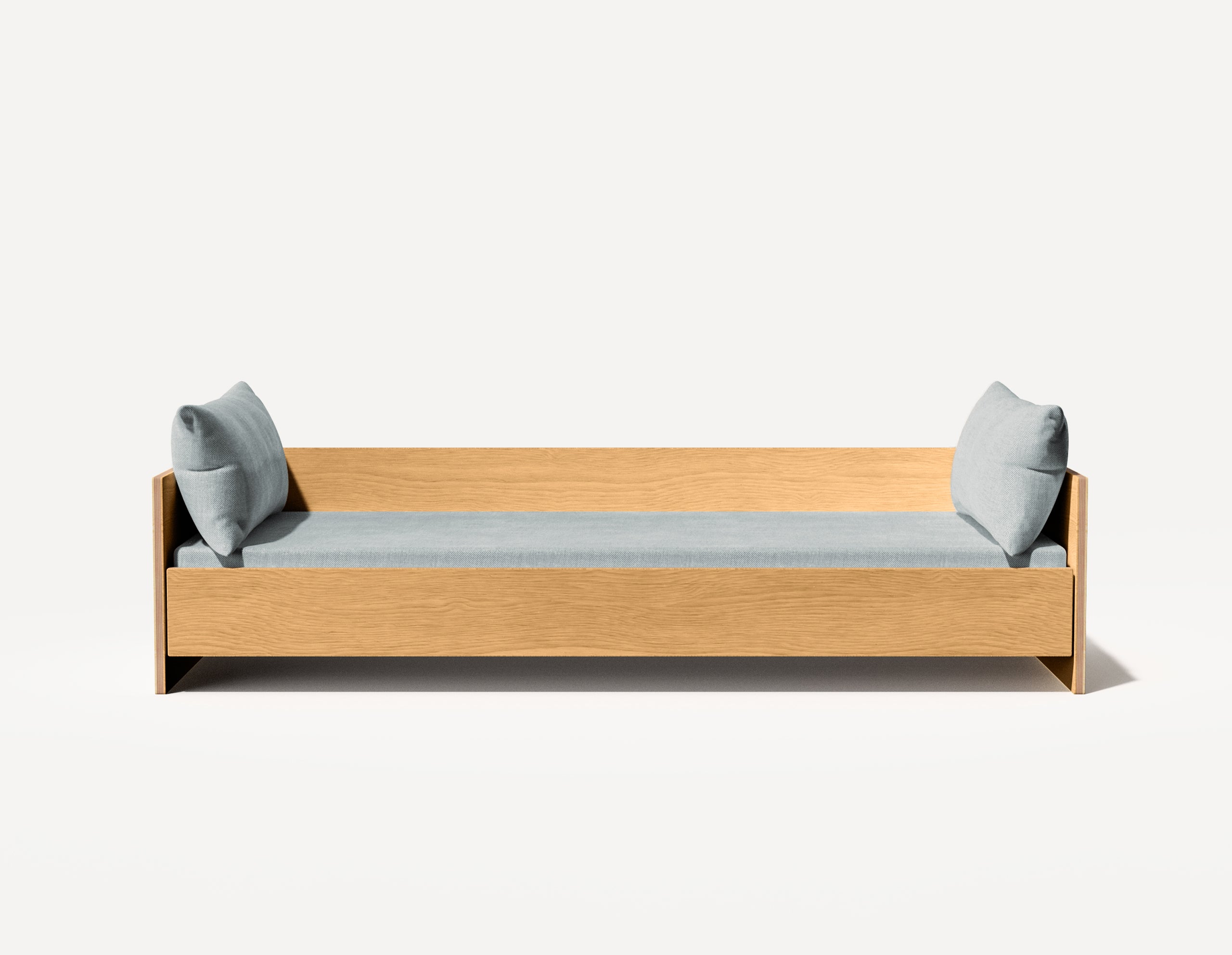 The Wall Einzel-Tagesbett – Dreisitzer (Eiche) 