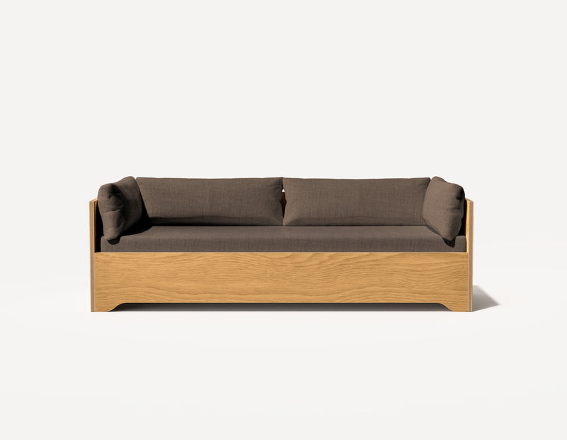 Das SLOWE Schlafsofa – Original Dreisitzer (Eiche)