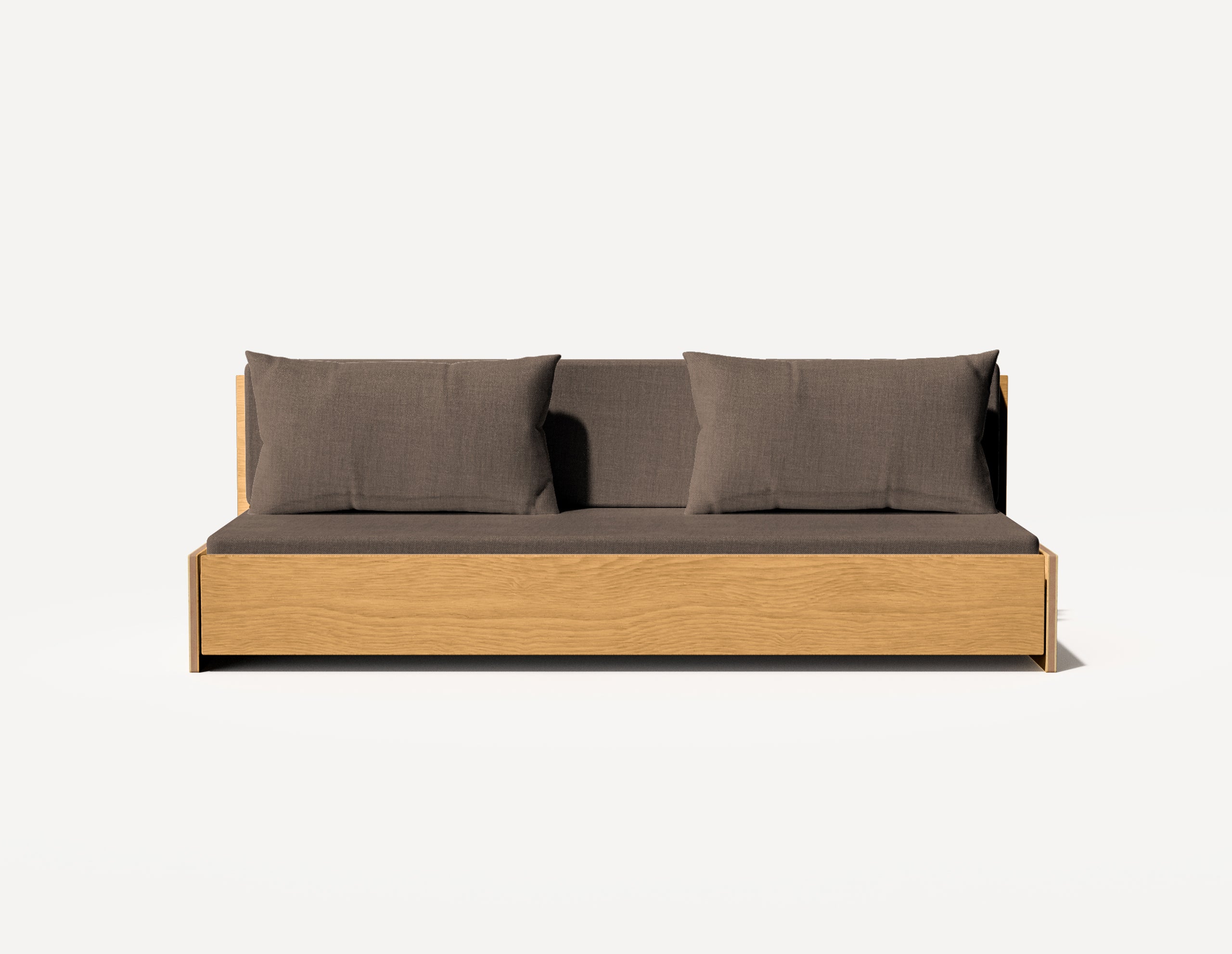 Das Großeltern-Schlafsofa – Dreisitzer (Eiche)