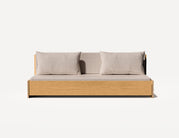 Das Großeltern-Schlafsofa – Dreisitzer (Eiche)