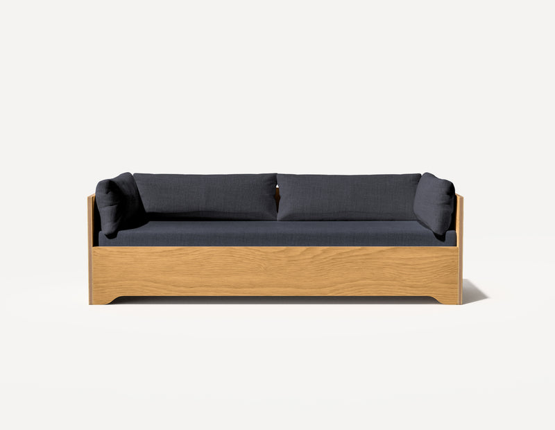 Das SLOWE Schlafsofa – Original Dreisitzer (Eiche)