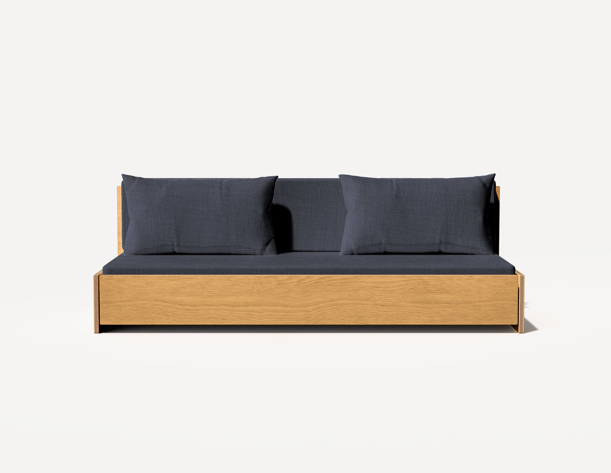 Das Großeltern-Schlafsofa – Dreisitzer (Eiche)