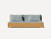 Das Großeltern-Schlafsofa – Dreisitzer (Eiche)