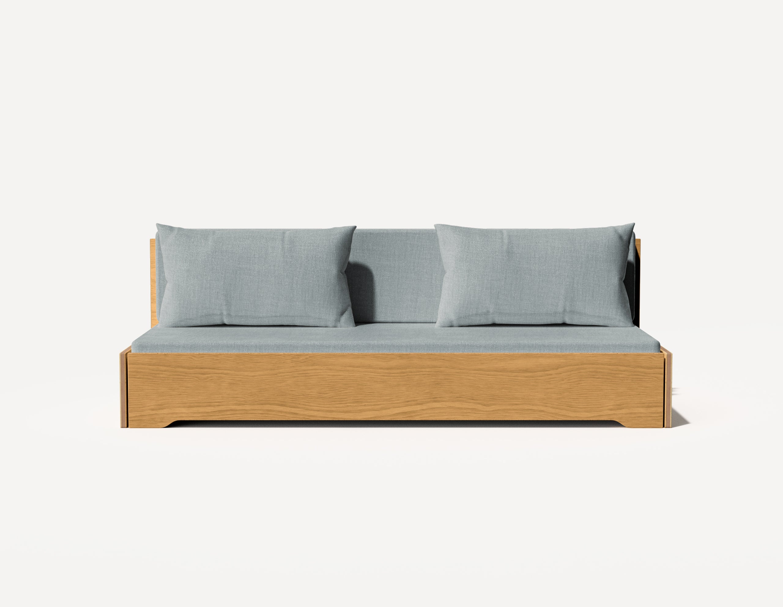 Das Großeltern-Schlafsofa – Dreisitzer (Eiche)