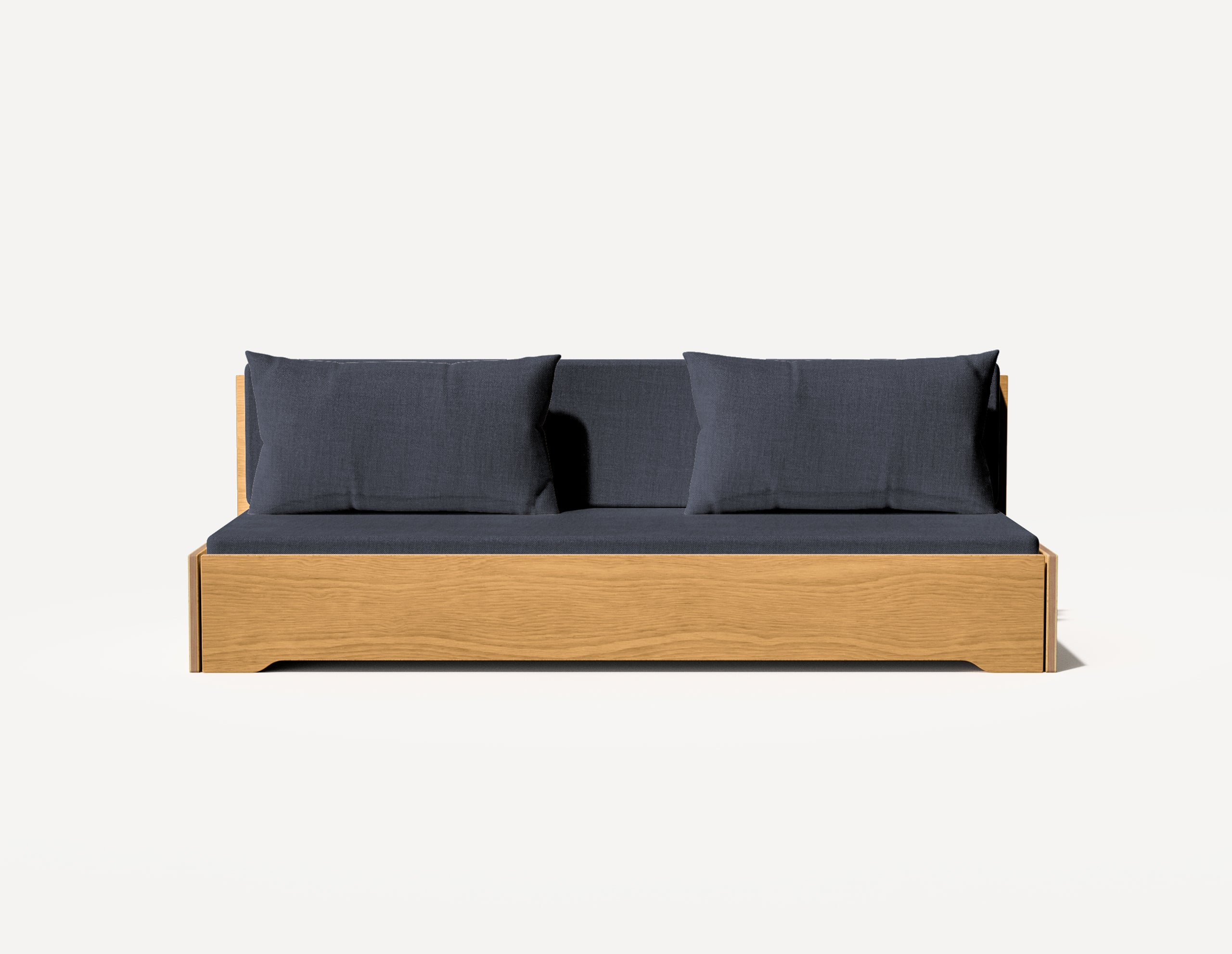 Das Großeltern-Schlafsofa – Dreisitzer (Eiche)