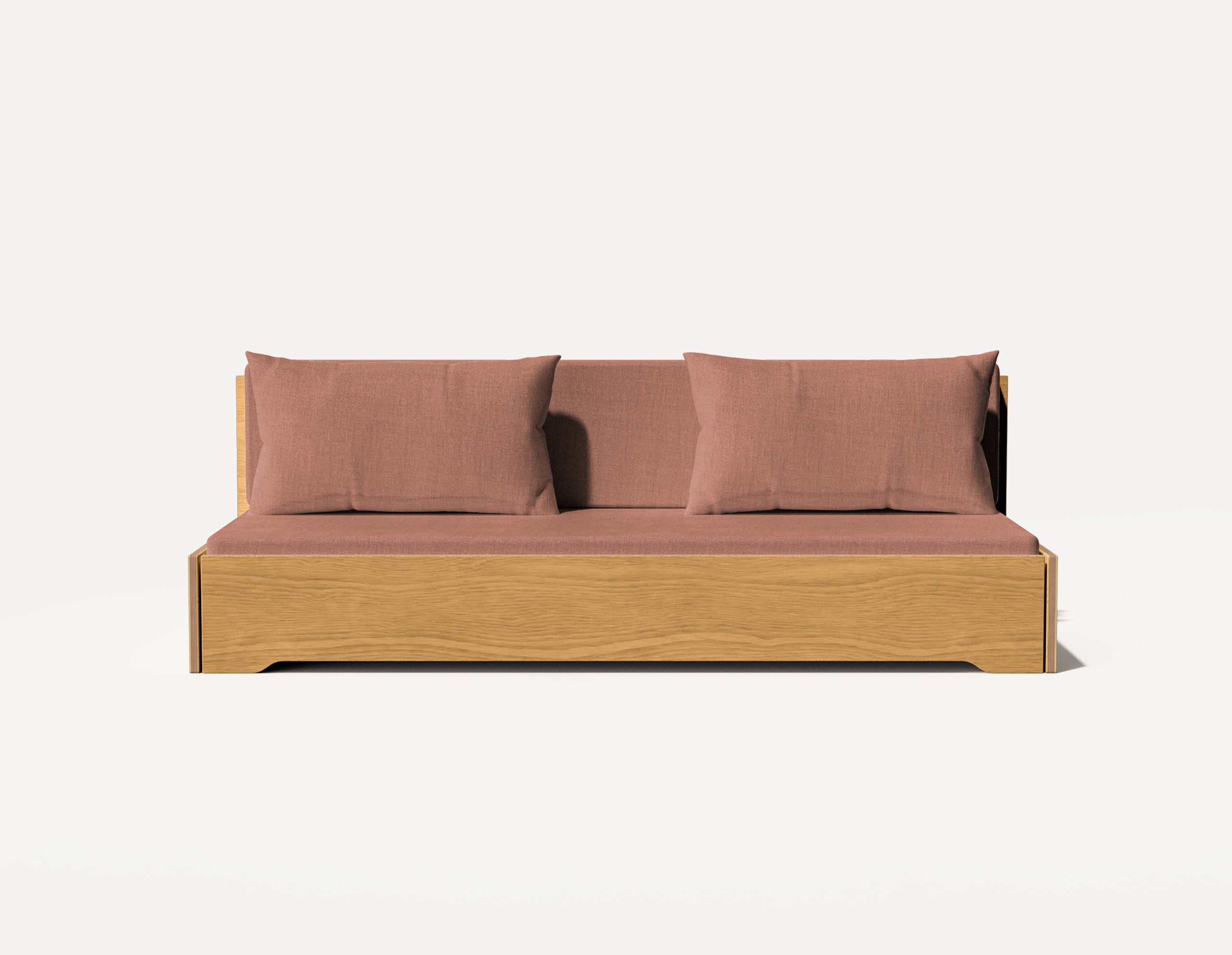 Das Großeltern-Schlafsofa – Dreisitzer (Eiche)