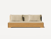 Das Großeltern-Schlafsofa – Dreisitzer (Eiche)