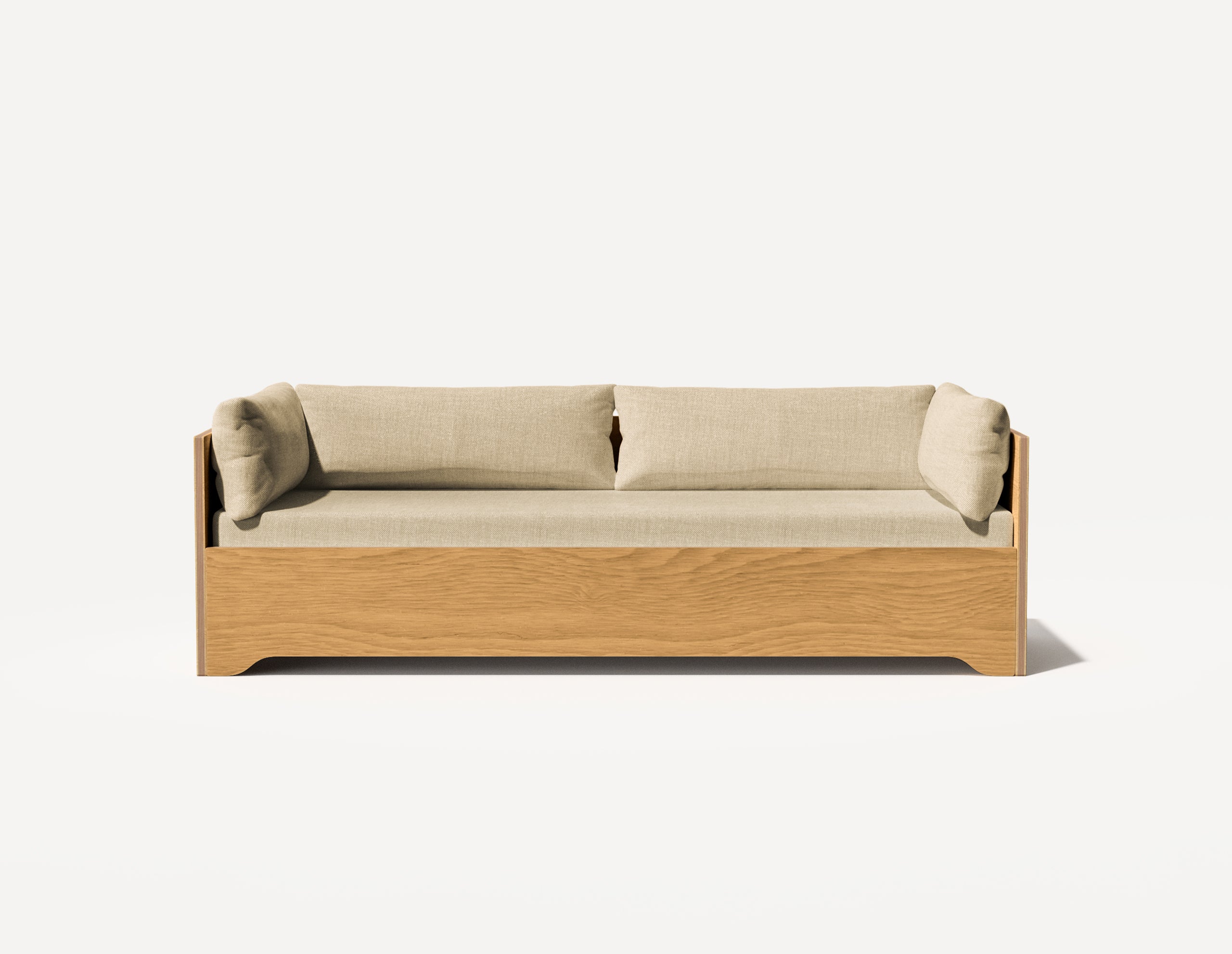 The SLOWE Sofa Bed - 'Two and-a-half' Seater (Oak)