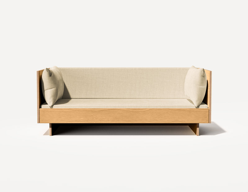 Das SLOWE Schlafsofa – Original Dreisitzer (Eiche)