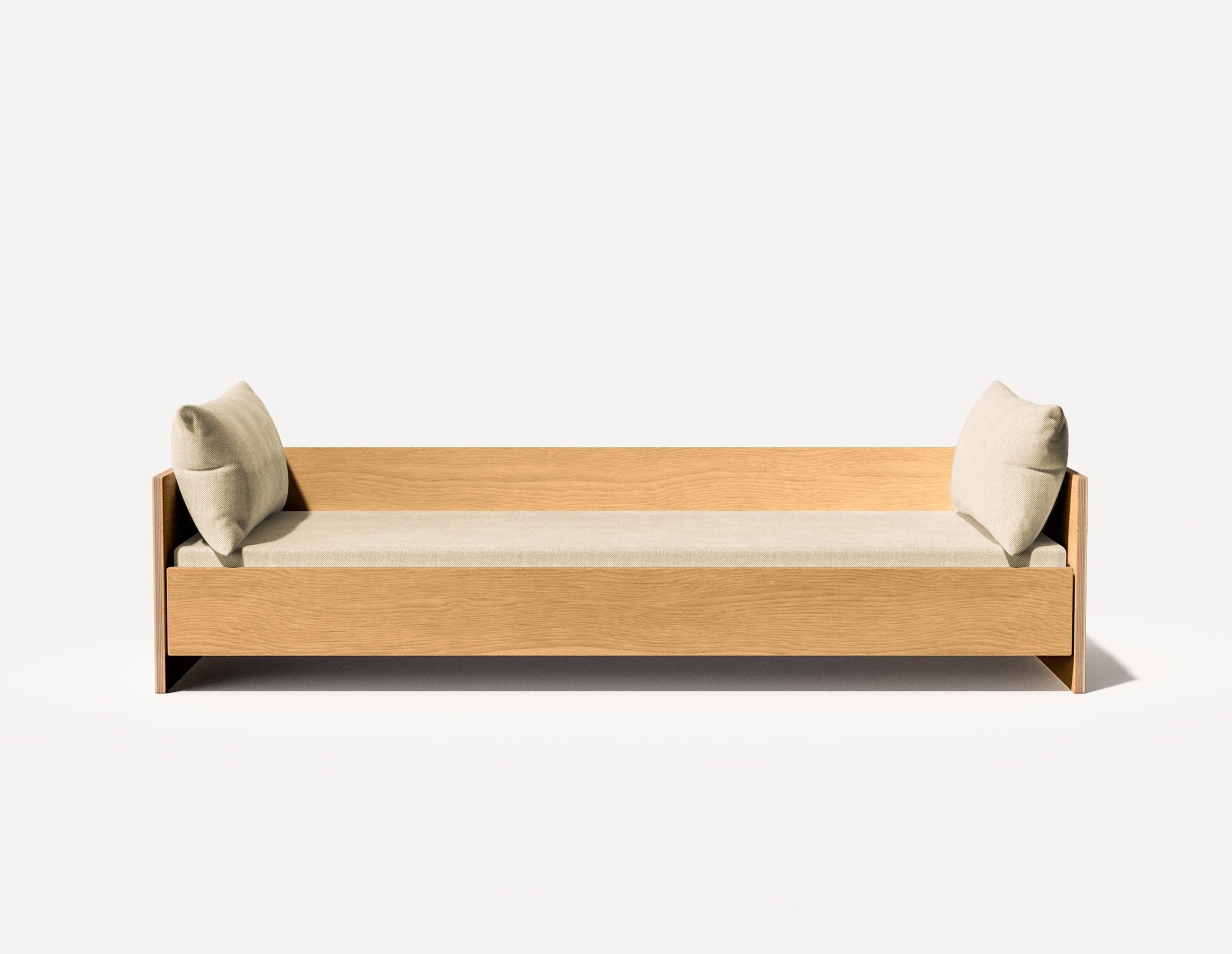 The Wall Einzel-Tagesbett – Dreisitzer (Eiche) 