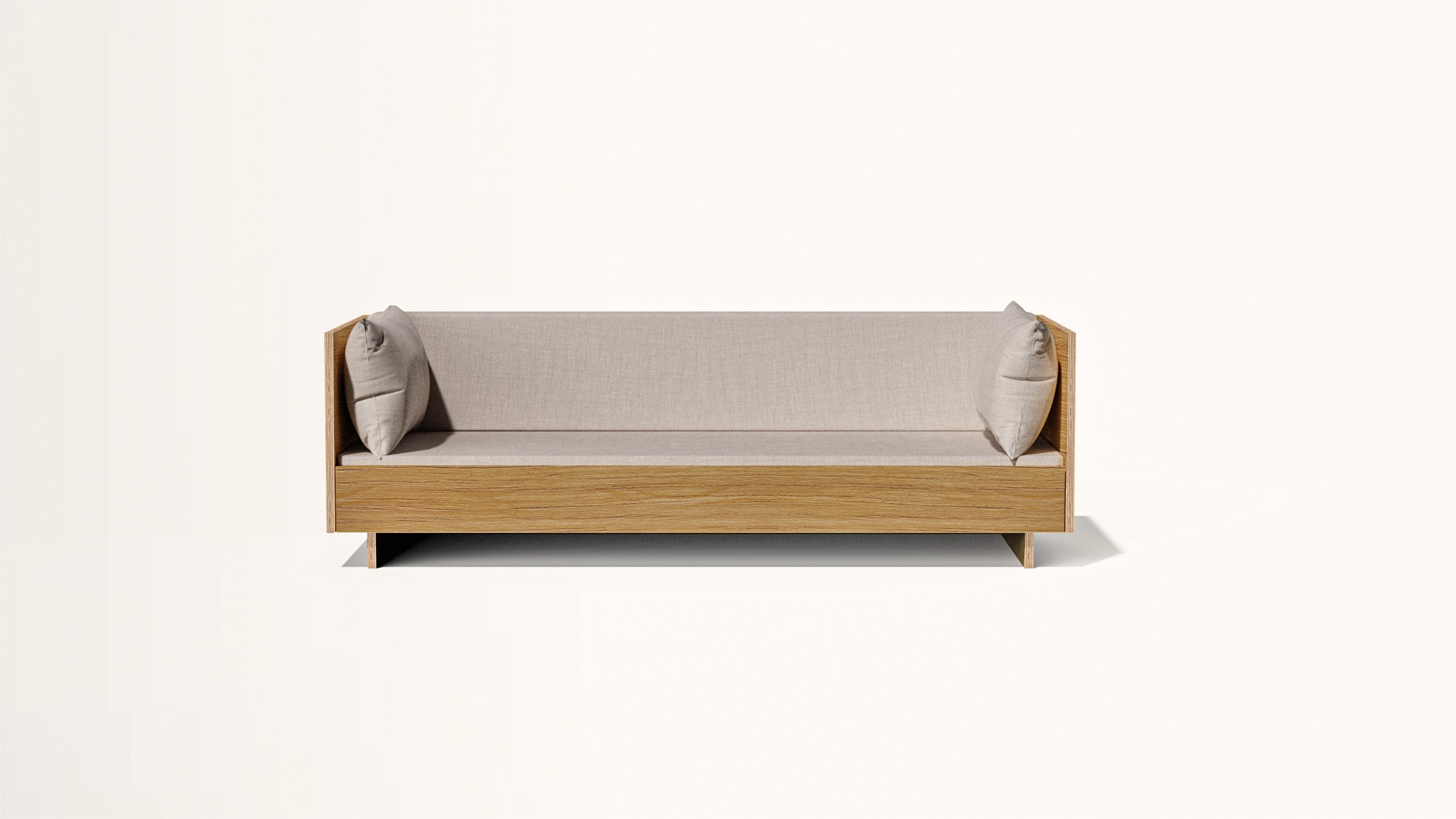 The SLOWE Sofa Bed - Three 'and-a-half' Seater (Oak)