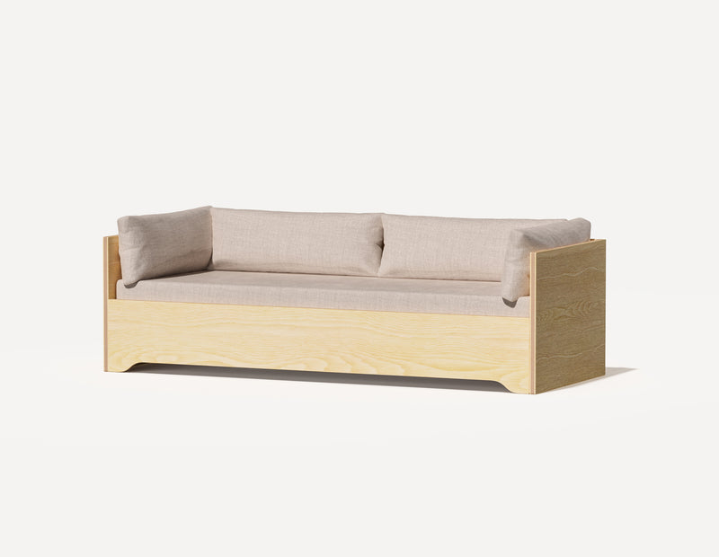 Das SLOWE Schlafsofa – Original Dreisitzer (Eiche)