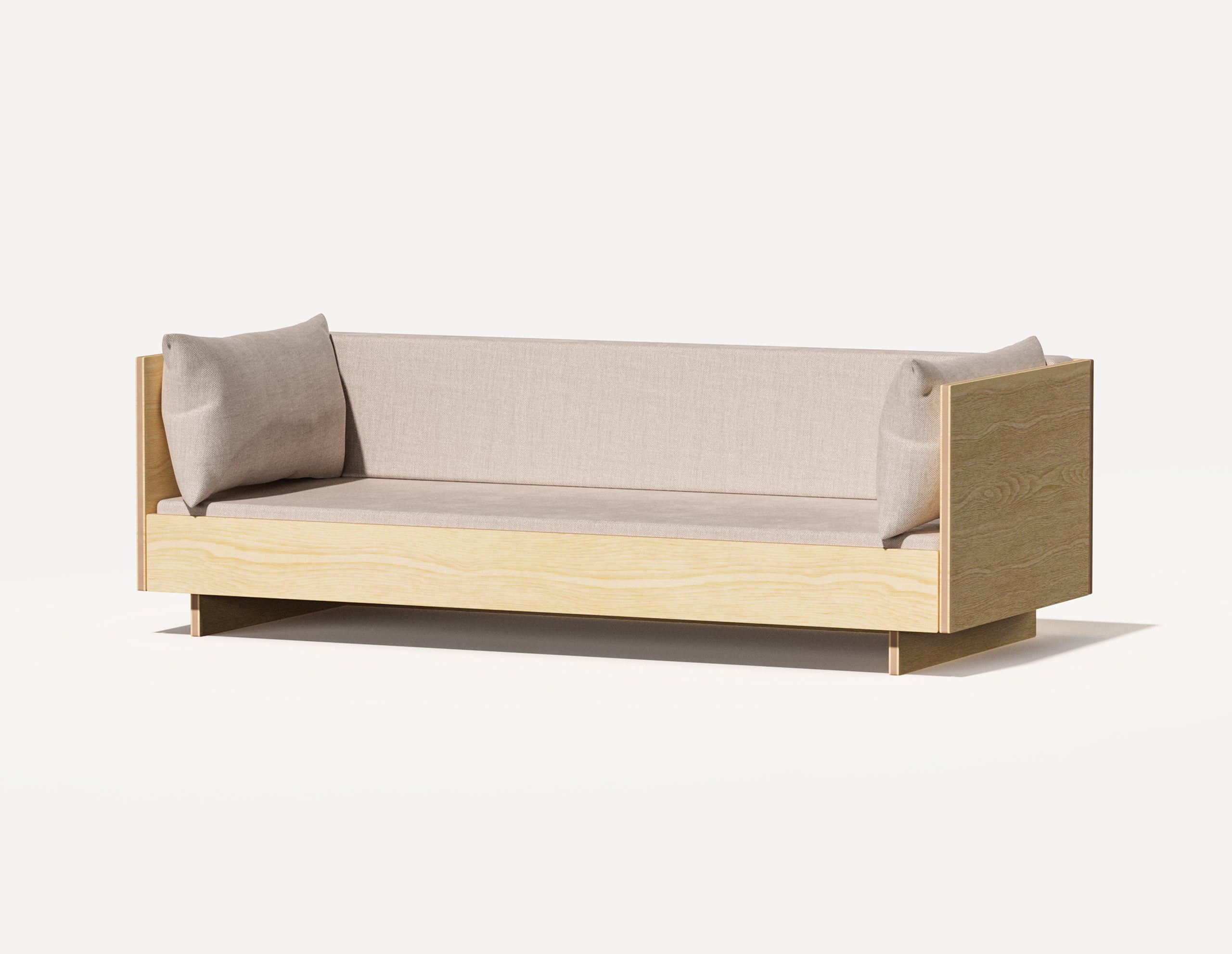 The SLOWE Sofa Bed - Three 'and-a-half' Seater (Birch)