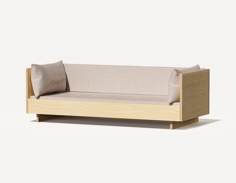 Das SLOWE Schlafsofa – Dreieinhalbsitzer (Birke)