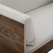 The Wall Single Day Bed - Three Seater (Walnut)
