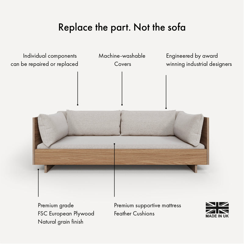 SLOWE Sofa Bed – Double (3.5-Seater)