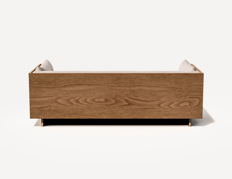 Das SLOWE Schlafsofa – Dreieinhalbsitzer (Walnuss)