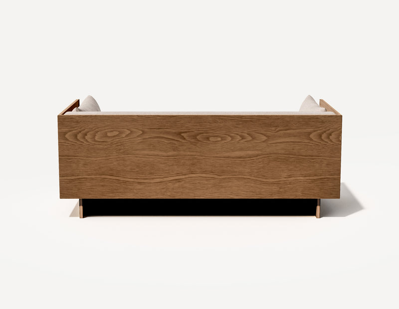 Das SLOWE Schlafsofa – Original Dreisitzer (Walnuss)