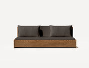 Das Großeltern-Schlafsofa – Dreisitzer (Walnuss)