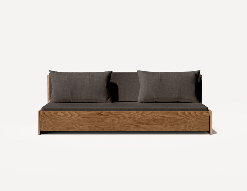 The Grandparent Sofa Bed - Three Seater (Walnut)