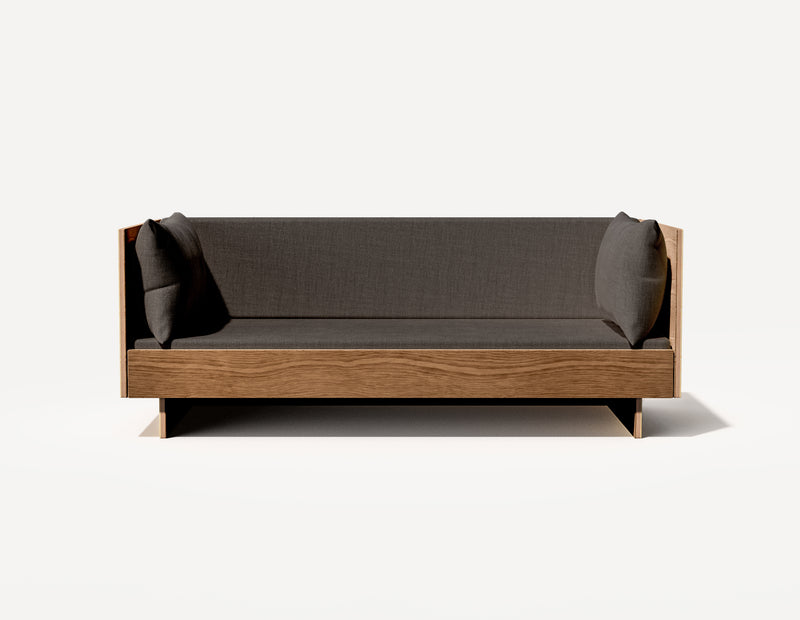 Das SLOWE Schlafsofa – Original Dreisitzer (Walnuss)