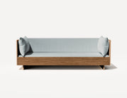 Das SLOWE Schlafsofa – Dreieinhalbsitzer (Walnuss)