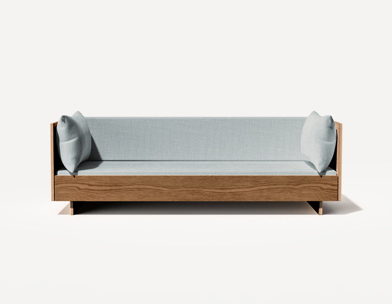 Das SLOWE Schlafsofa – Dreieinhalbsitzer (Walnuss)