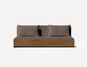 Das Großeltern-Schlafsofa – Dreisitzer (Walnuss)