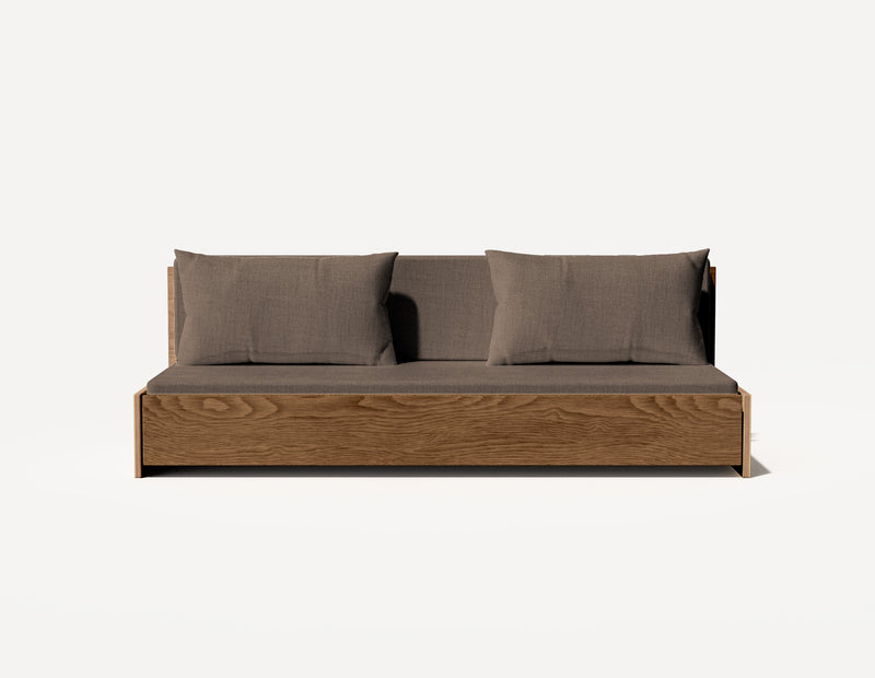 The Grandparent Sofa Bed - Three Seater (Walnut)