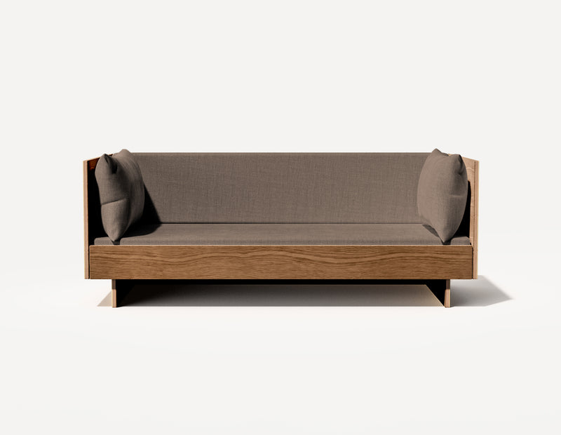 Das SLOWE Schlafsofa – Original Dreisitzer (Walnuss)