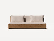 Das Großeltern-Schlafsofa – Dreisitzer (Walnuss)