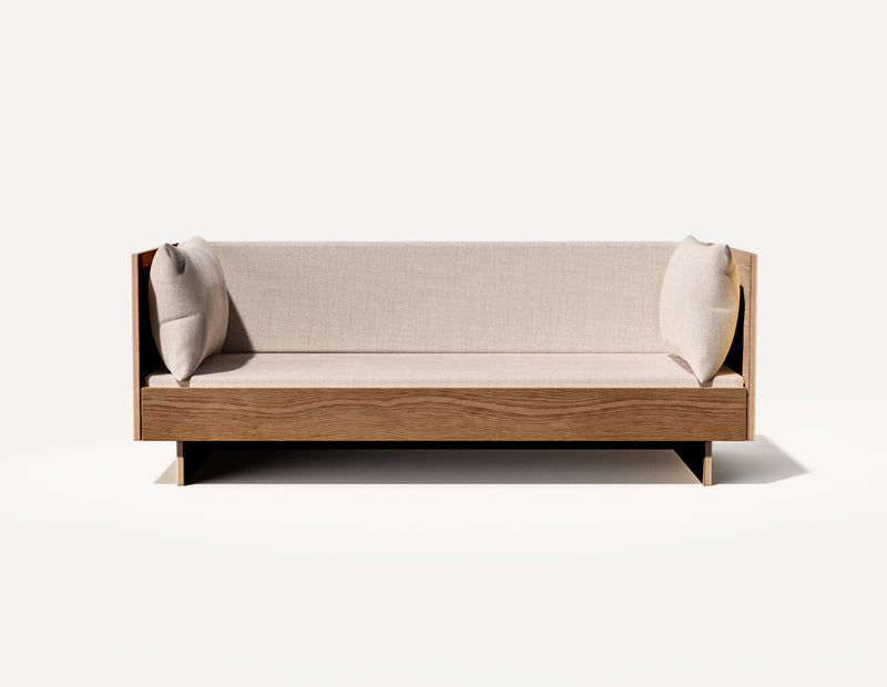 Das SLOWE Schlafsofa – Original Dreisitzer (Walnuss)